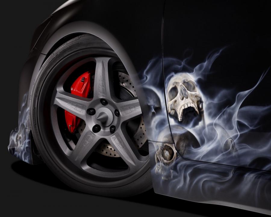 Детали экстерьера Scion tC x Slayer Mobile Amp 2014 года  (фото 8 из 13)